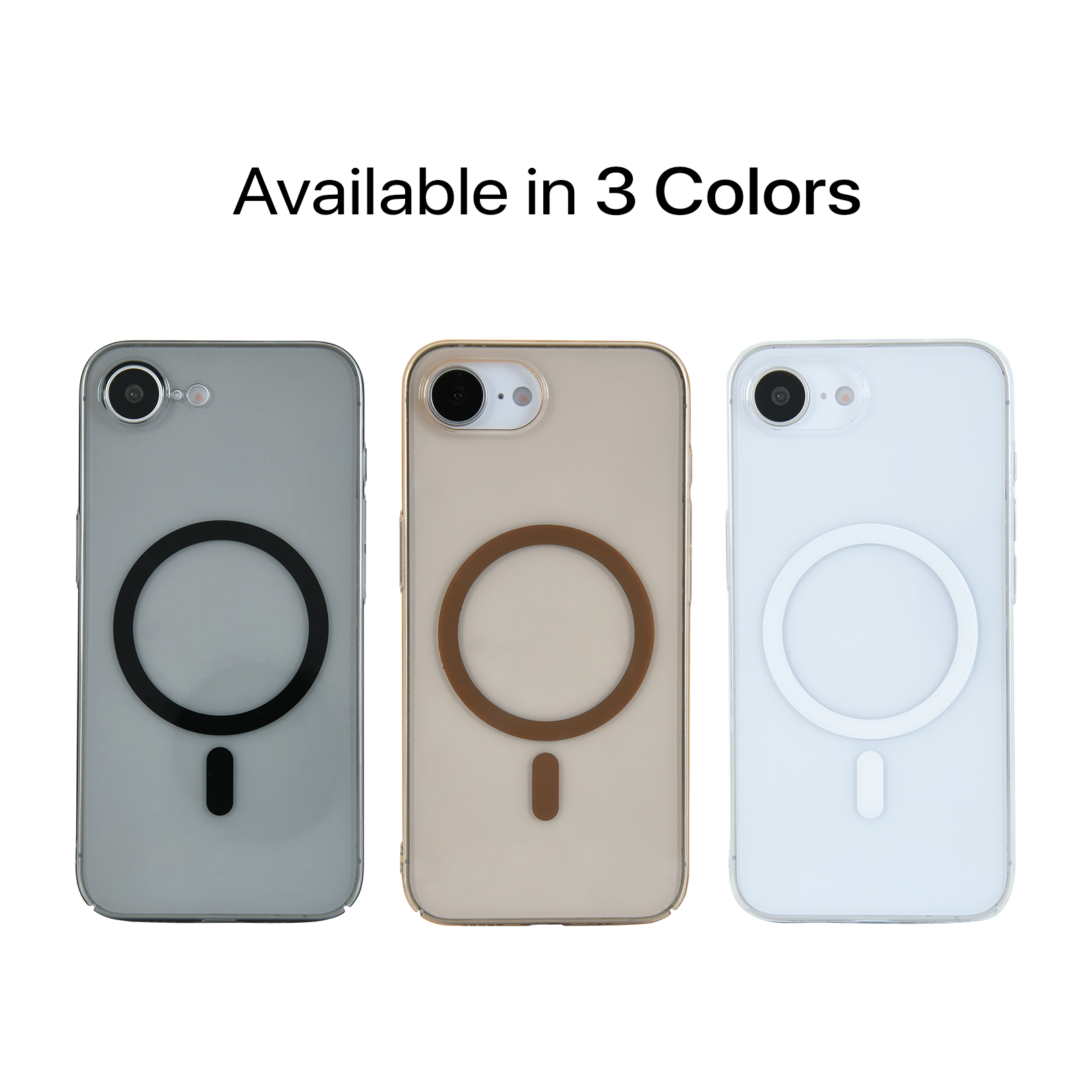 Anti Yellow Magsafe Clear Case - Iphone 16e (CRYSTAL Desert TITANIUM)