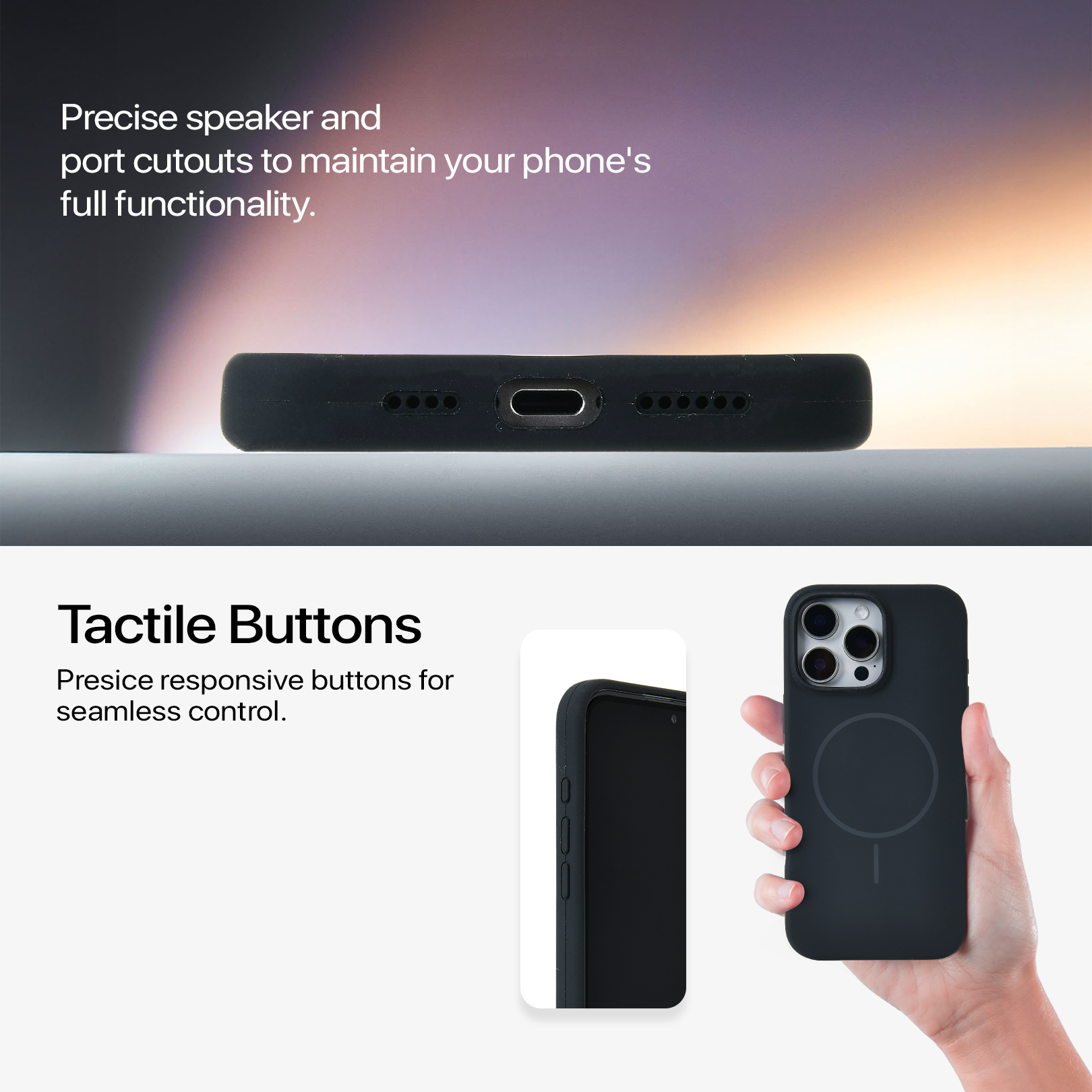 Anti Dust Magsafe Silicone Case - Iphone 13 Pro (Black)