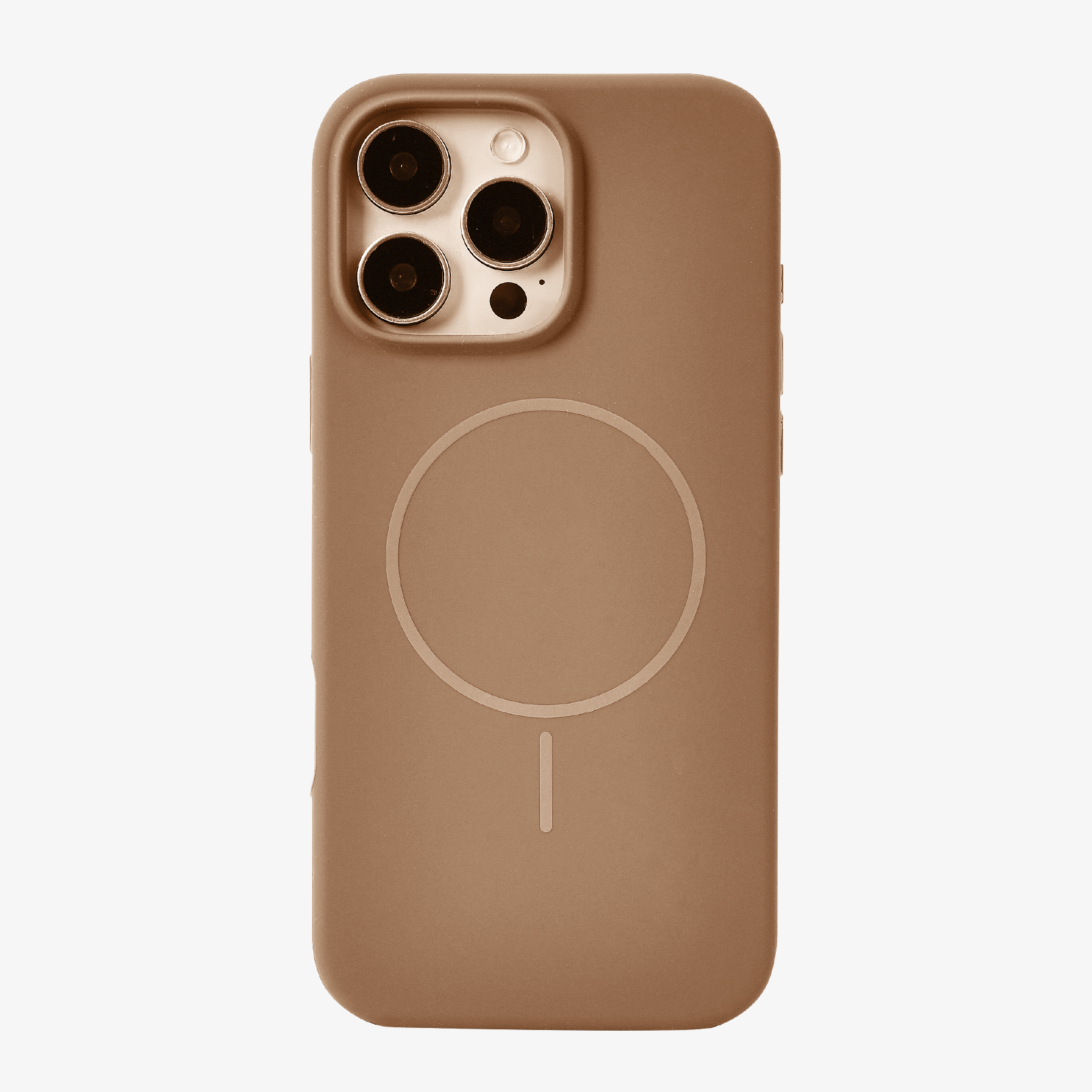 Anti Dust MagSafe Silicone Case - IPhone 14 pro max ( Brown)