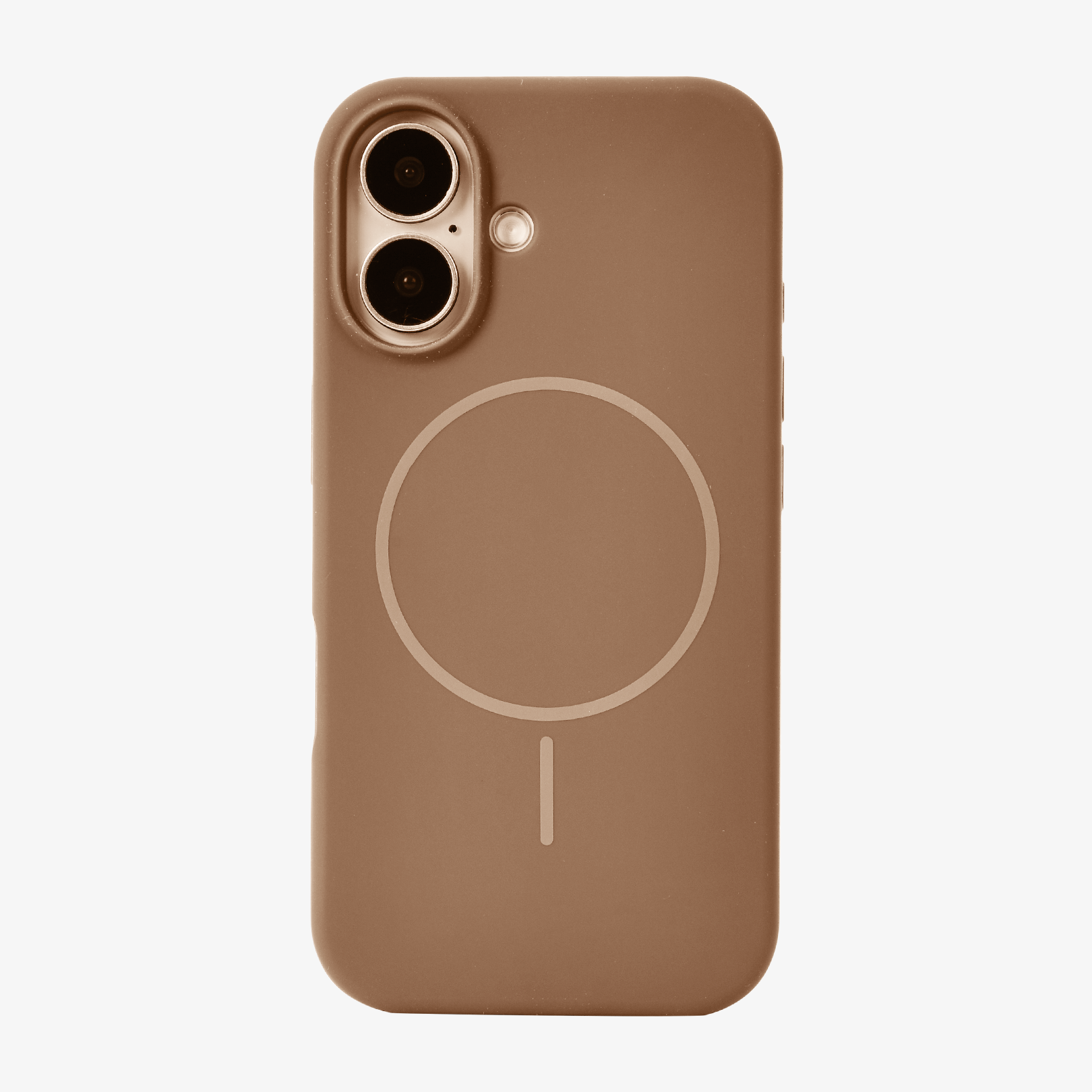Anti Dust MagSafe Silicone Case - IPhone 16 ( Brown)