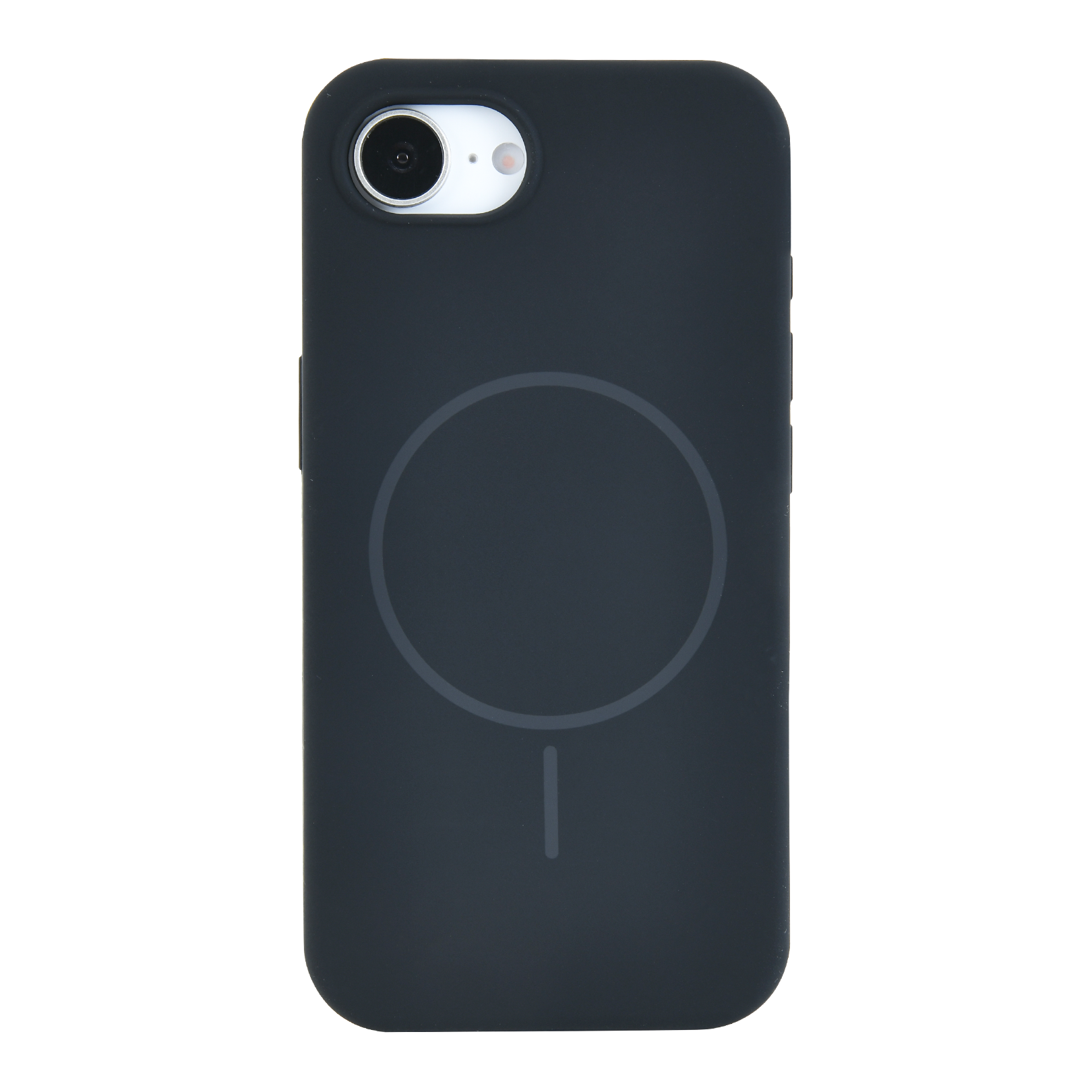 Anti Dust Magsafe Silicone Case - Iphone 16 e (Black)