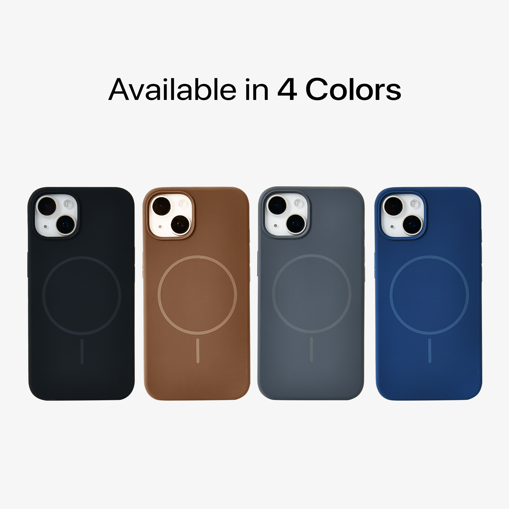 Anti Dust MagSafe Silicone Case - IPhone 14 ( Brown)