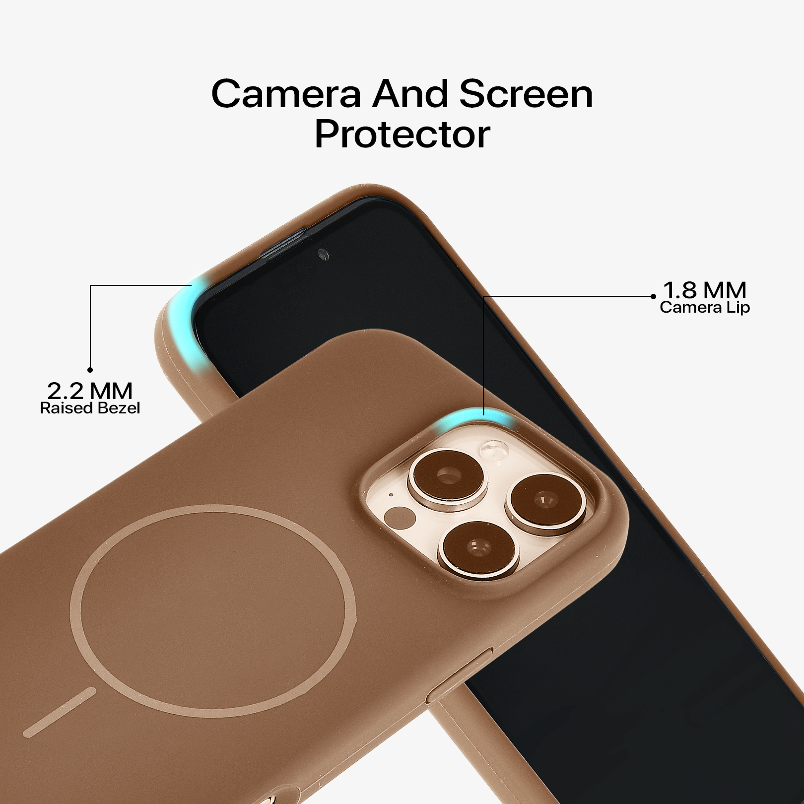 Anti Dust MagSafe Silicone Case - IPhone 14 pro max ( Brown)