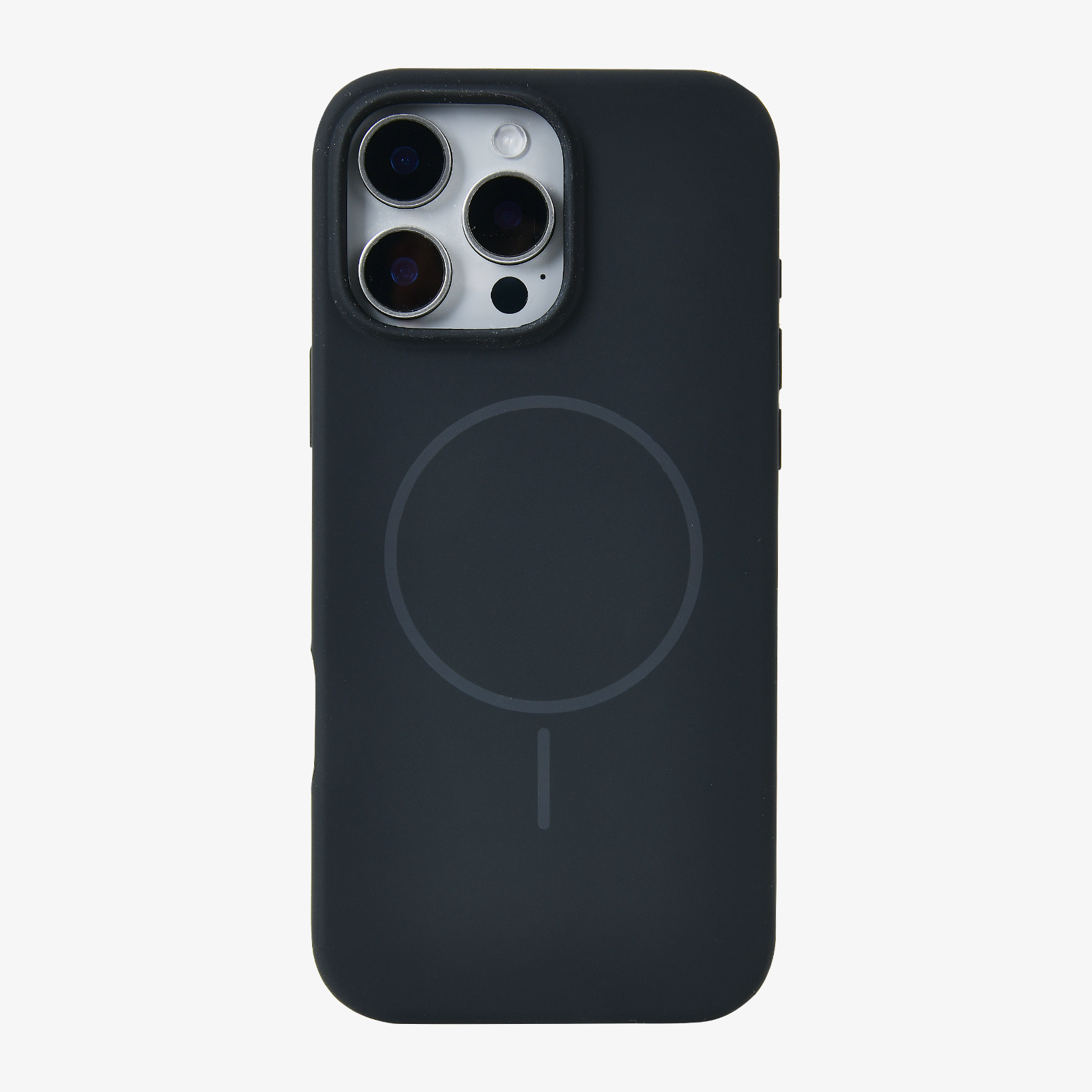 Anti Dust Magsafe Silicone Case - Iphone 16 pro (Black)