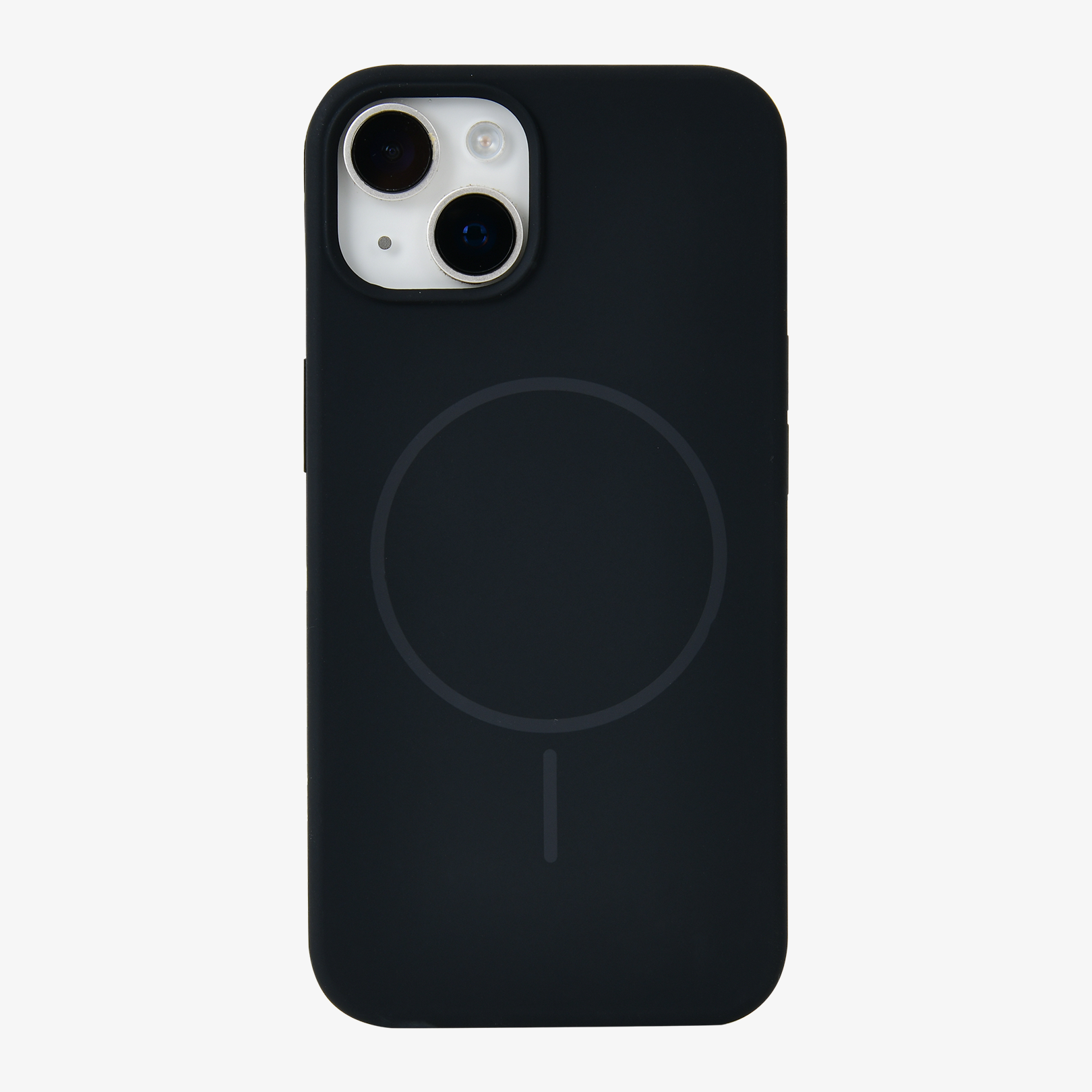 Anti Dust Magsafe Silicone Case - Iphone 14 Plus (Black)