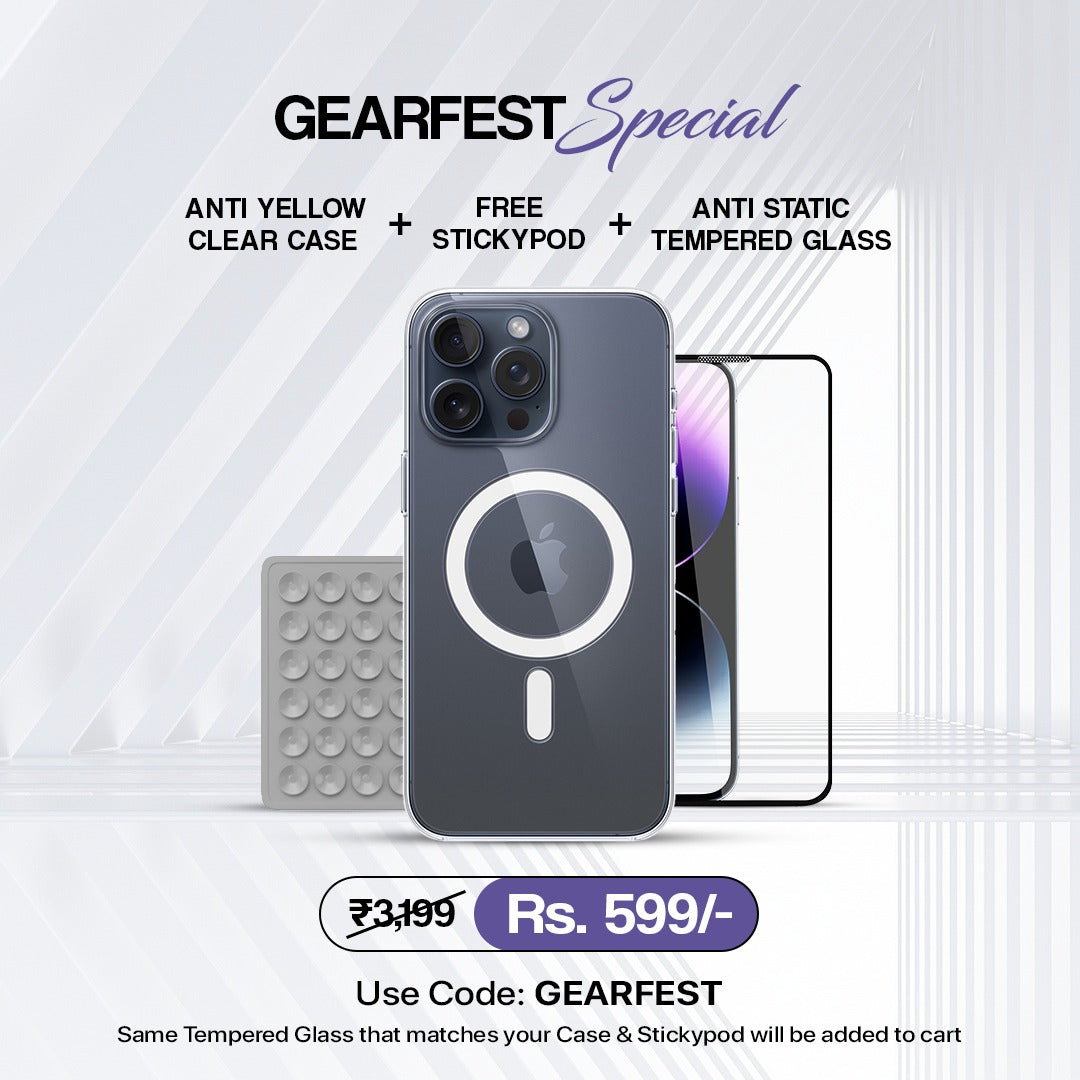 Anti Yellow Magsafe Clear Case - Iphone 16 pro (CRYSTAL DESERT TITANIUM)