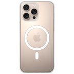Anti Yellow Magsafe Clear Transparent Case - Iphone 16 pro (Transparent CRYSTAL WHITE TITANIUM)
