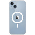 Anti Yellow Magsafe Transparent Clear Case - Iphone 15 (CRYSTAL TRANSPARENT WHITE TITANIUM)