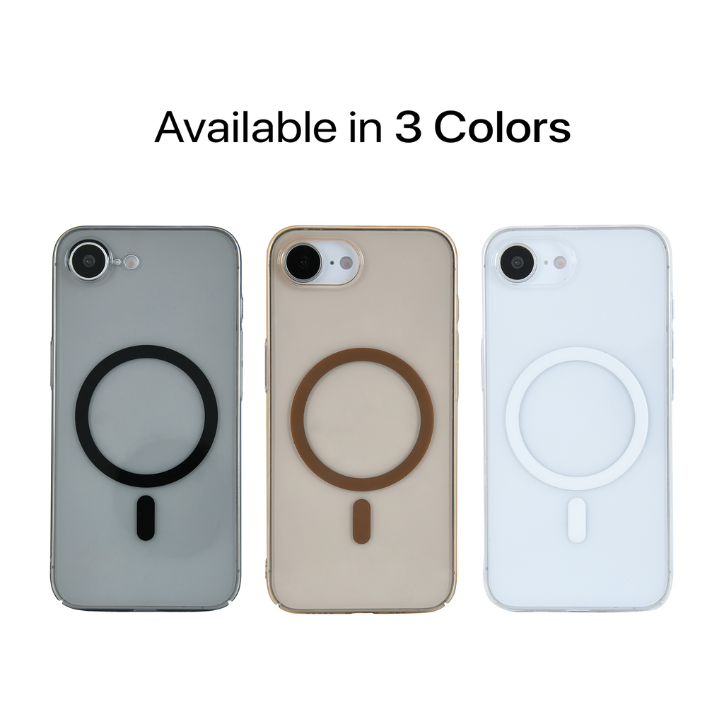 Anti Yellow Magsafe Clear Case - Iphone 16e (CRYSTAL Desert TITANIUM)