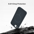 Anti Dust Magsafe Silicone Case - Iphone 16 e (Black)