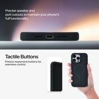 Anti Dust Magsafe Silicone Case - Iphone 13 Pro (Black)