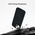 Anti Dust Magsafe Silicone Case - Iphone 14 Plus (Black)