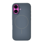Anti Dust Magsafe Silicone Case - Iphone 16 Plus (Grey)
