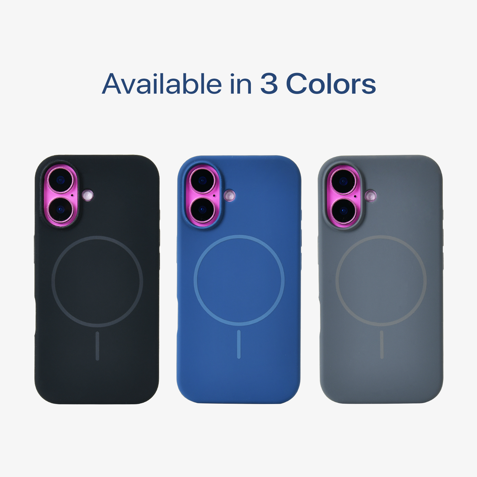 Anti Dust Magsafe Silicone Case - Iphone 16 Plus ( Denim Blue)
