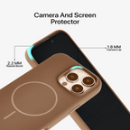 Anti Dust MagSafe Silicone Case - IPhone 14 pro max ( Brown)