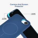 Anti Dust Magsafe Silicone Case - Iphone 16 e (Blue)