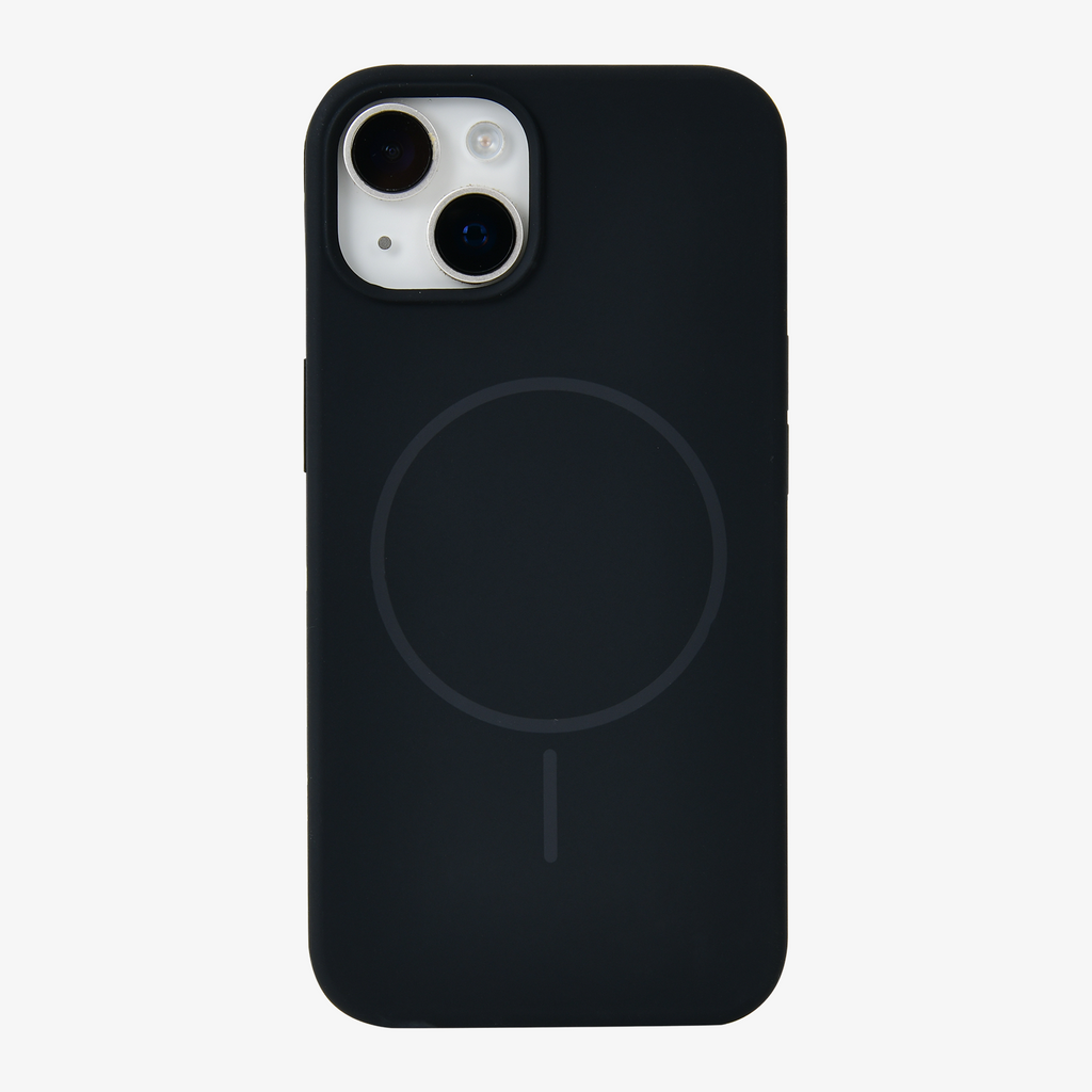 Anti Dust Magsafe Silicone Case - Iphone 14 Plus (Black)