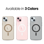 Anti Yellow Magsafe Clear Case - Iphone 15 Plus (CRYSTAL DESERT TITANIUM)