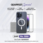 Anti Yellow Magsafe Clear Case - Iphone 16 pro (CRYSTAL DESERT TITANIUM)