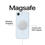 Anti Yellow Magsafe Clear Case - Iphone 16e (CRYSTAL WHITE TITANIUM)